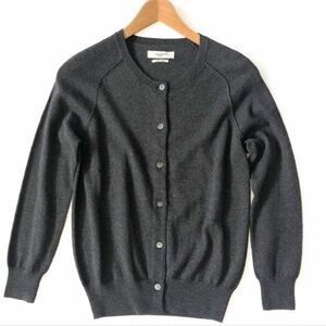 Women's Gray Cardigan Sweater